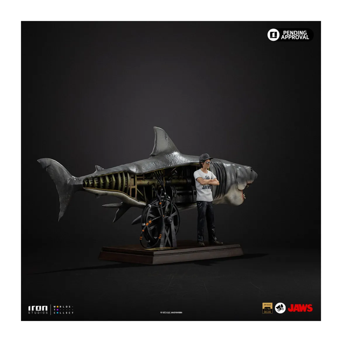Iron Studios - JAWS - Steven Spielberg (Jaws 50th Anniversary) Deluxe Art Scale1/10 - Les dents de la mer