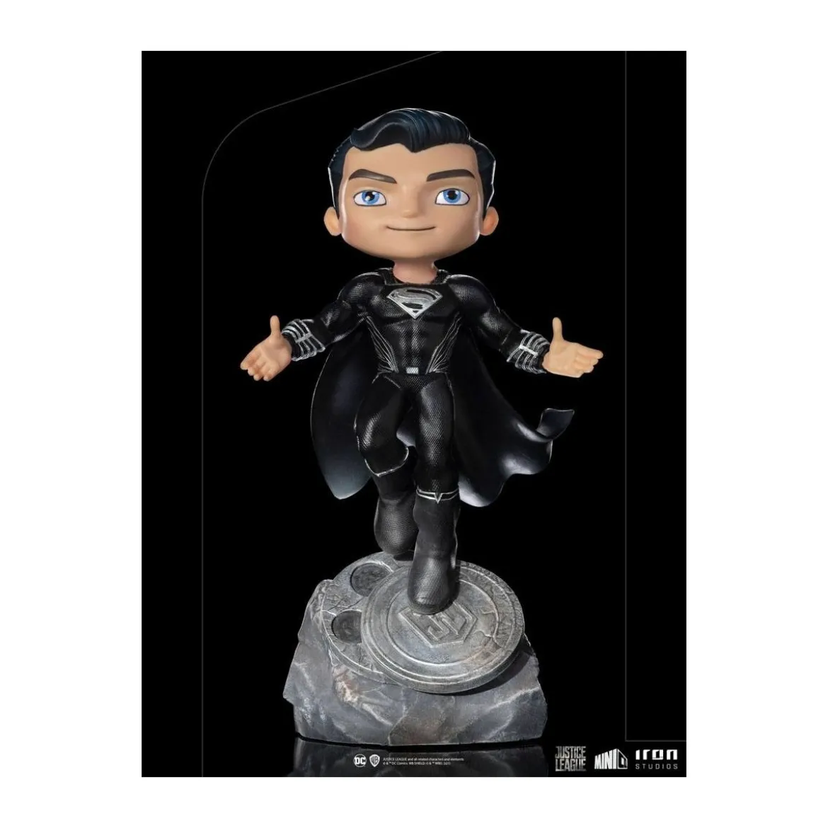 Iron Studios - Justice League Deluxe Superman Black - Mini Co.