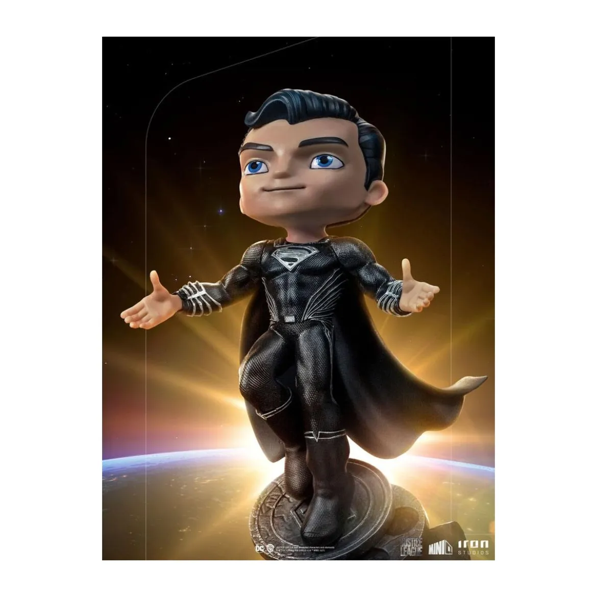 Iron Studios - Justice League Deluxe Superman Black - Mini Co.
