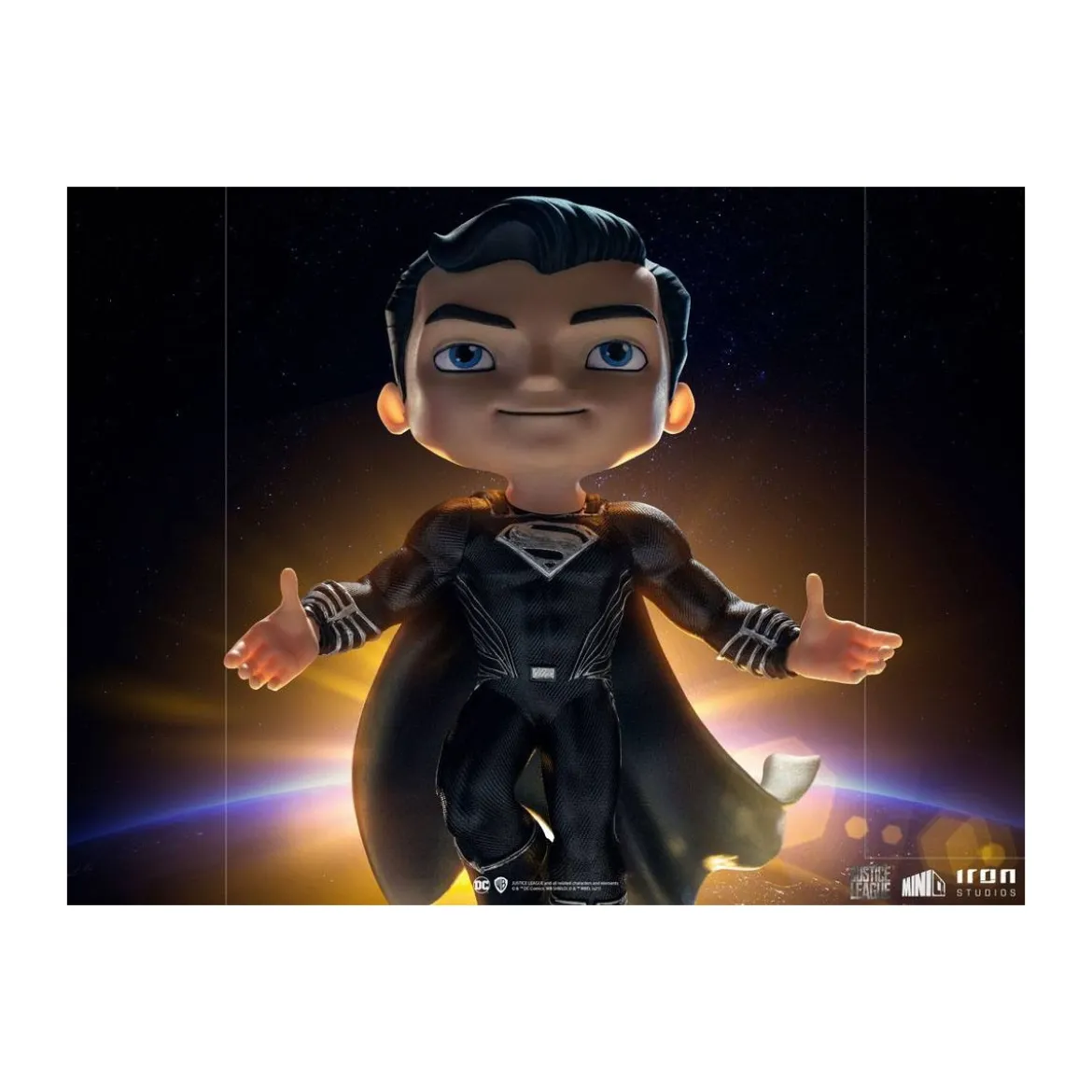 Iron Studios - Justice League Deluxe Superman Black - Mini Co.