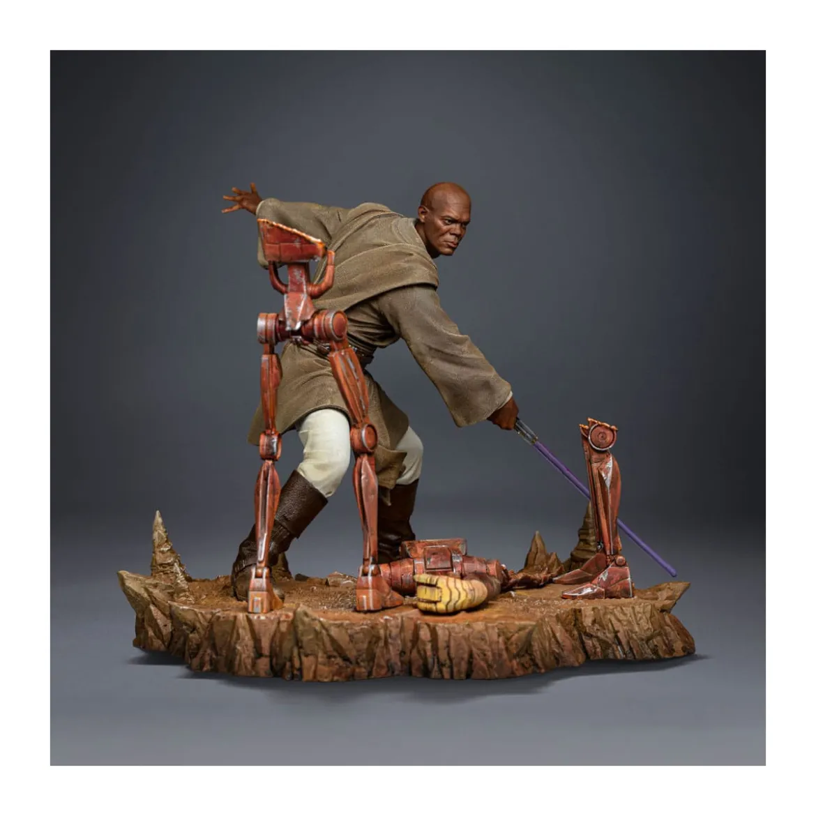 IRON STUDIOS - Mace Windu Art Scale 1/10 - Star Wars: Attack ot the Clones