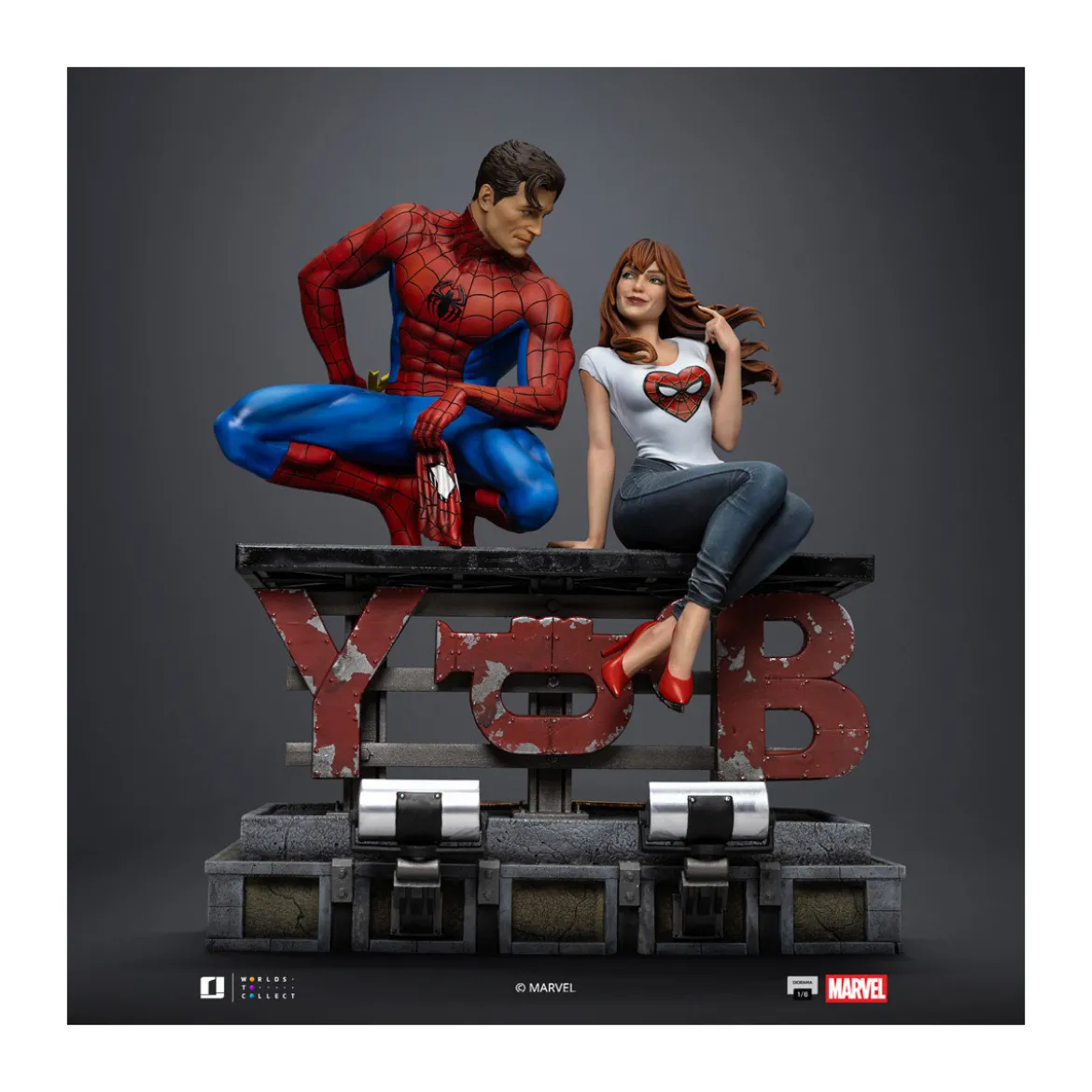 Iron Studios Marvel Comics - Spider-Man and MJ Diorama 1/6
