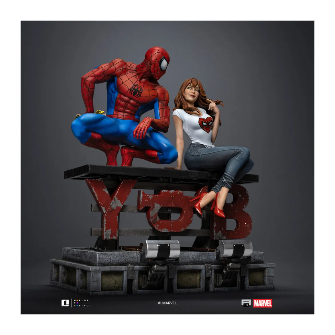 Iron Studios Marvel Comics - Spider-Man and MJ Diorama 1/6
