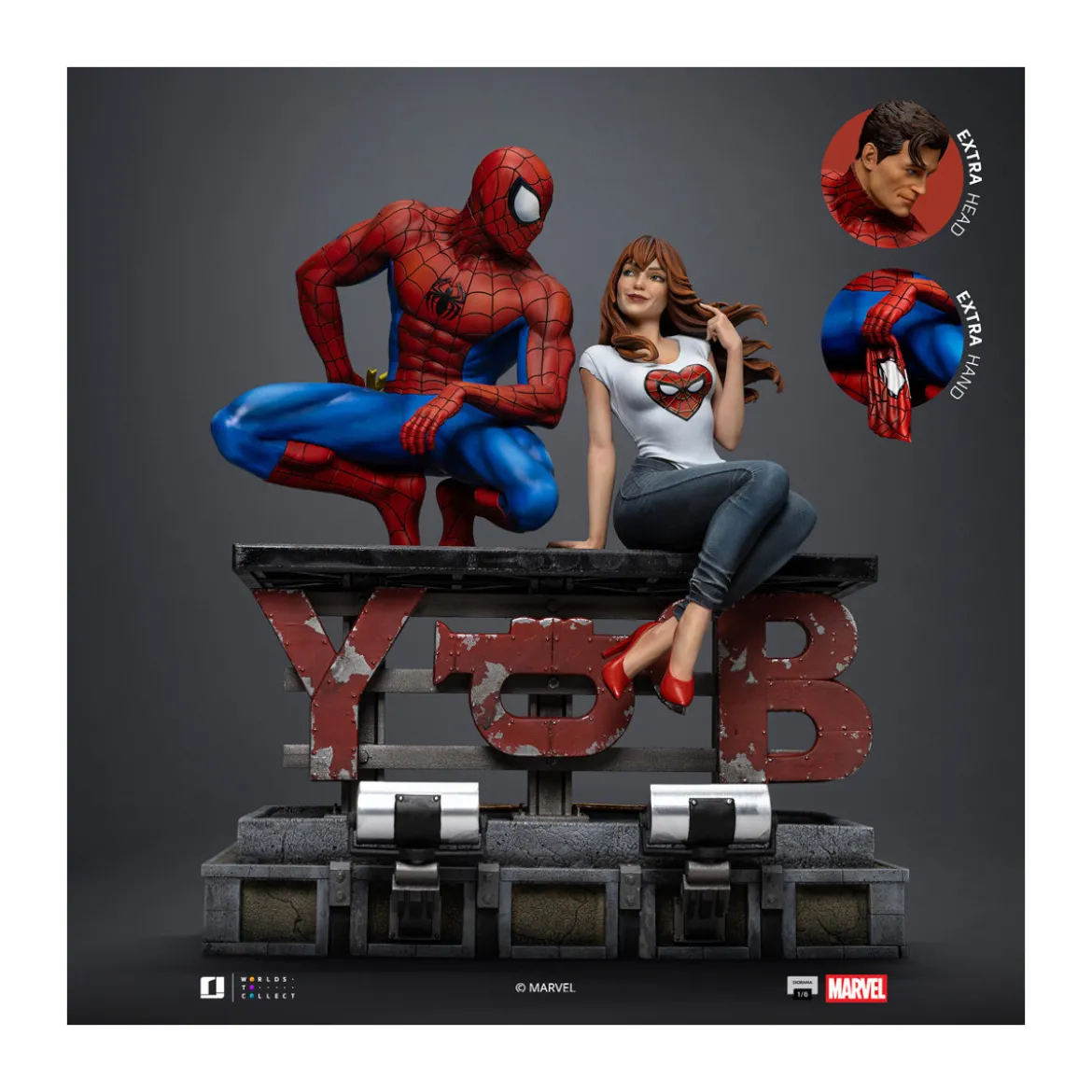 Iron Studios Marvel Comics - Spider-Man and MJ Diorama 1/6