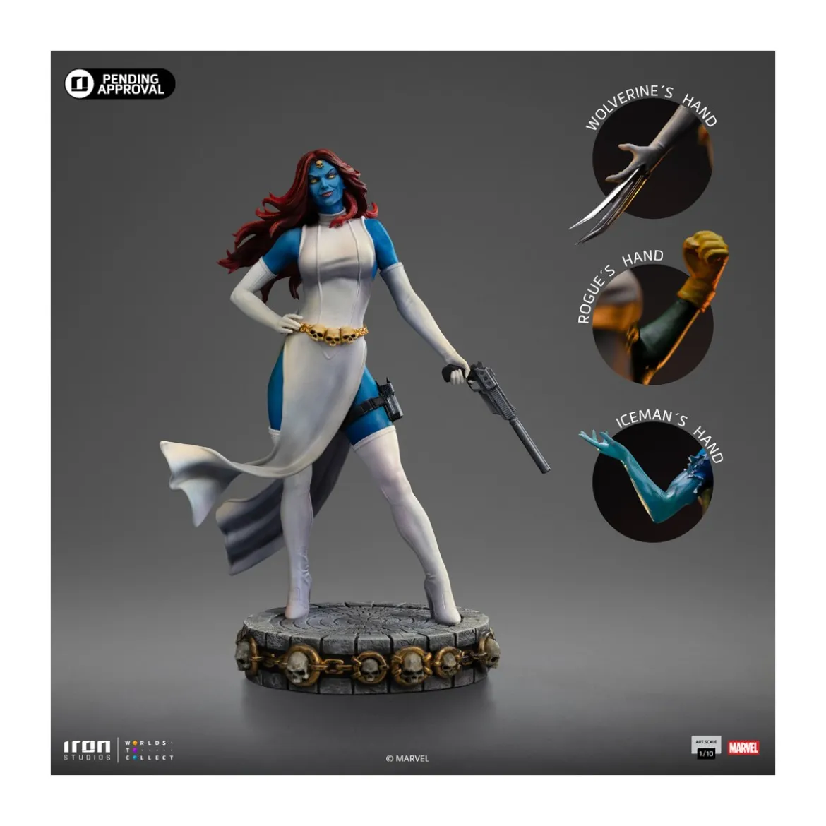 Iron Studios Marvel Comics - X-Men - Mystique 1/10 BDS Art Scale