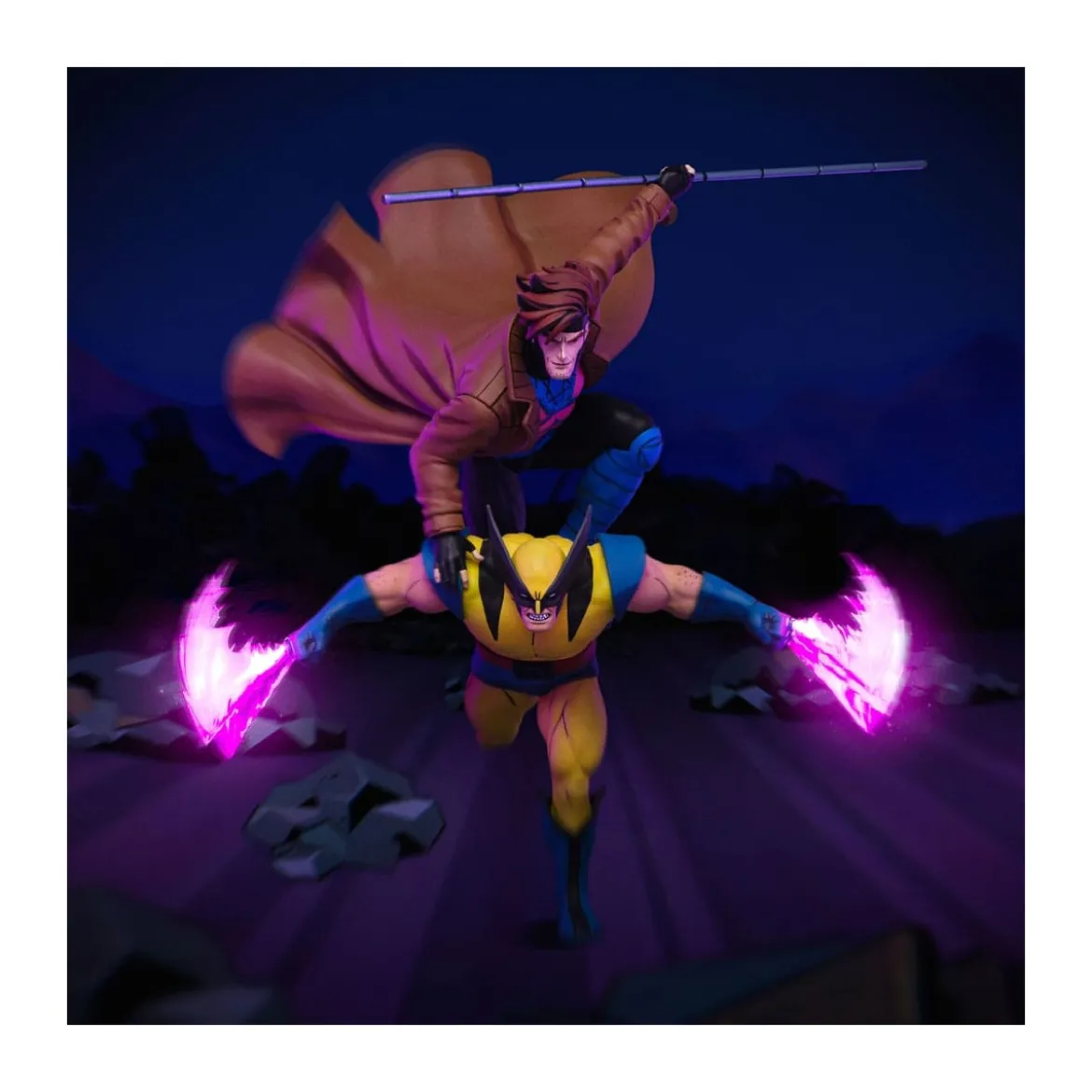 Iron Studios Marvel Comics - X-Men '97 Gambit & Wolverine 1/10 Deluxe Art Scale