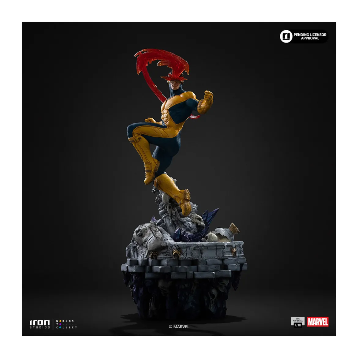 Iron Studios Marvel - Cyclop Deluxe Art Scale 1/10 - Infinity Gauntlet Diorama