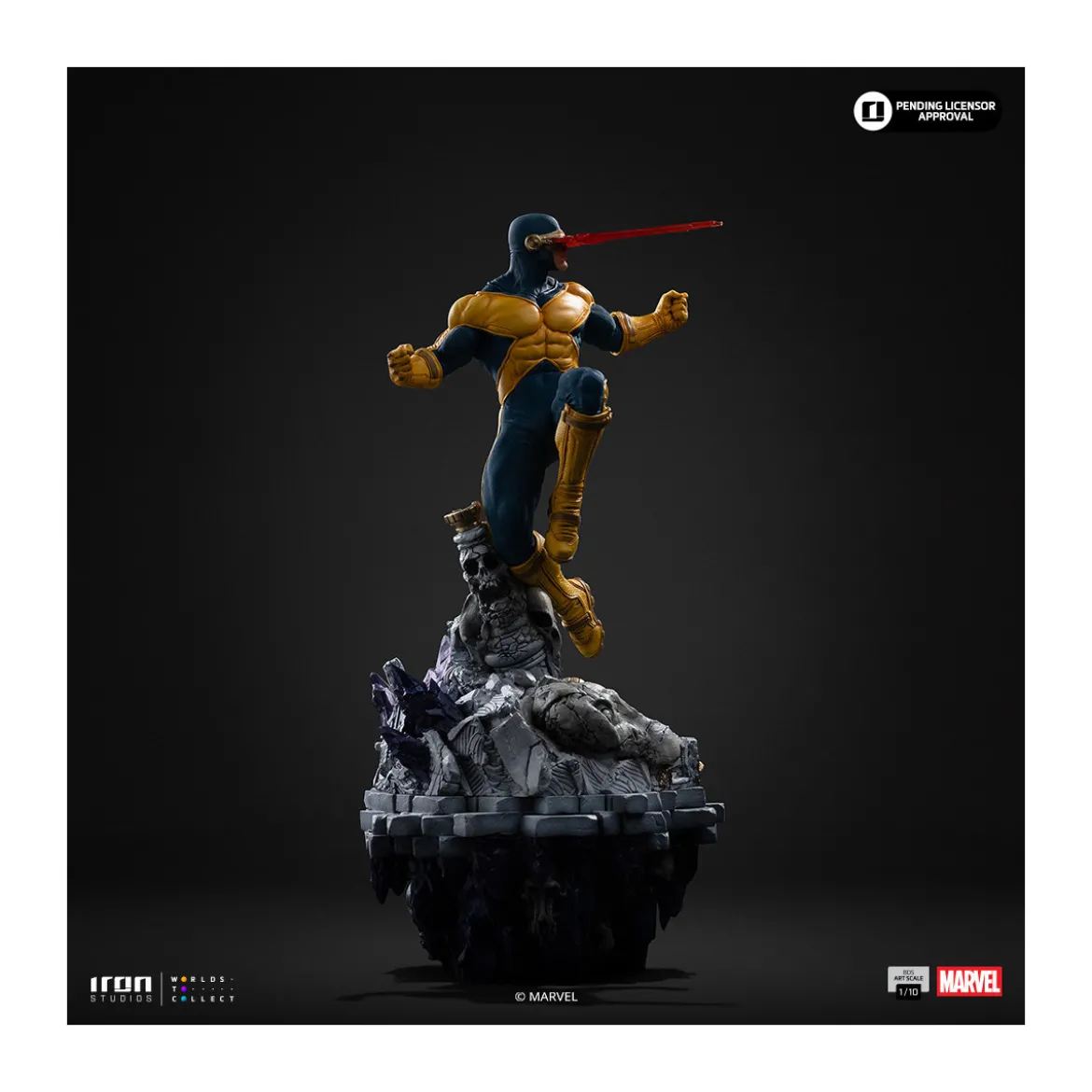 Iron Studios Marvel - Cyclop Deluxe Art Scale 1/10 - Infinity Gauntlet Diorama
