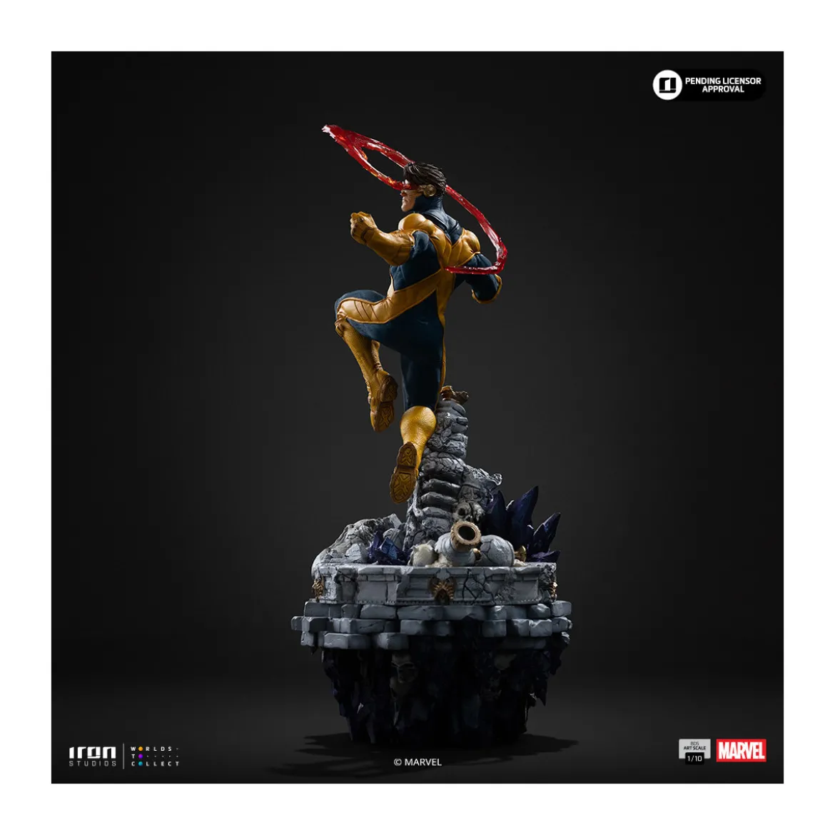 Iron Studios Marvel - Cyclop Deluxe Art Scale 1/10 - Infinity Gauntlet Diorama
