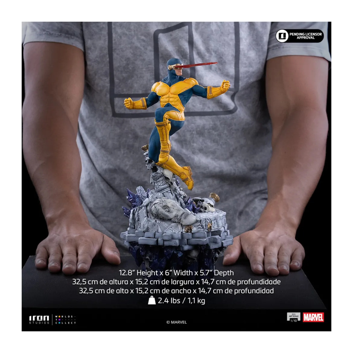 Iron Studios Marvel - Cyclop Deluxe Art Scale 1/10 - Infinity Gauntlet Diorama