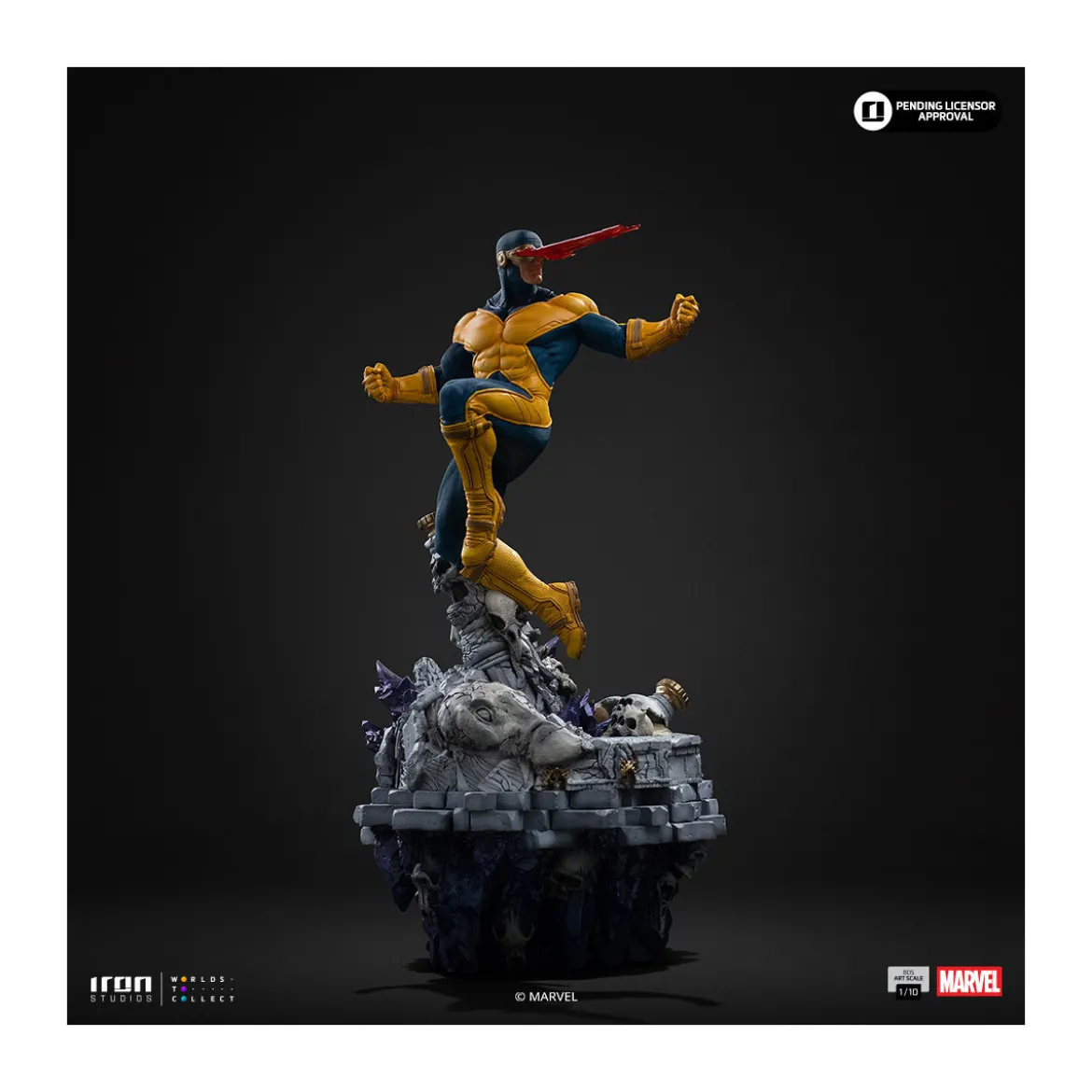 Iron Studios Marvel - Cyclop Deluxe Art Scale 1/10 - Infinity Gauntlet Diorama