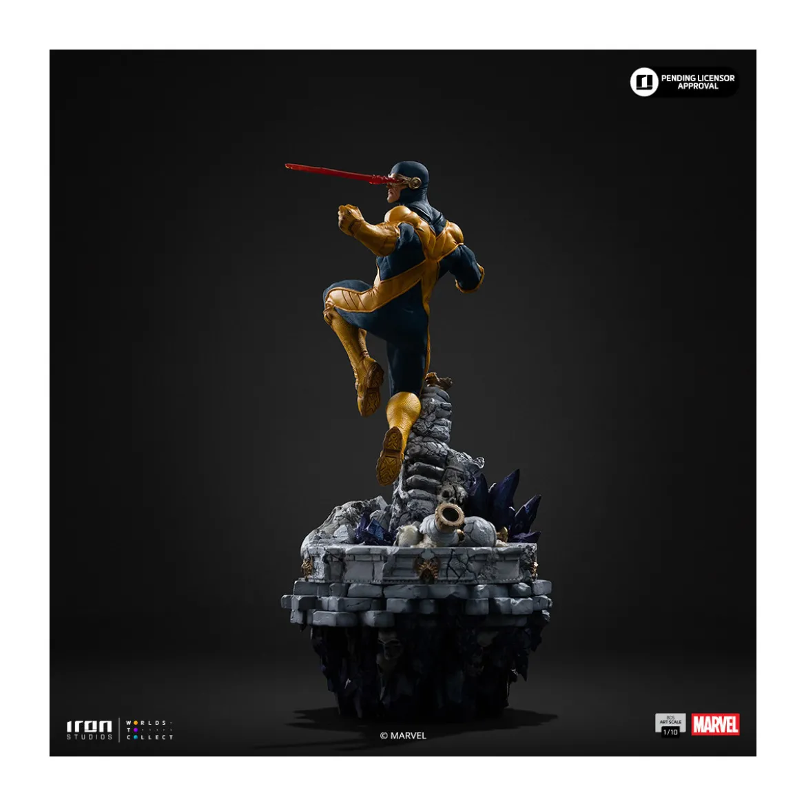 Iron Studios Marvel - Cyclop Deluxe Art Scale 1/10 - Infinity Gauntlet Diorama