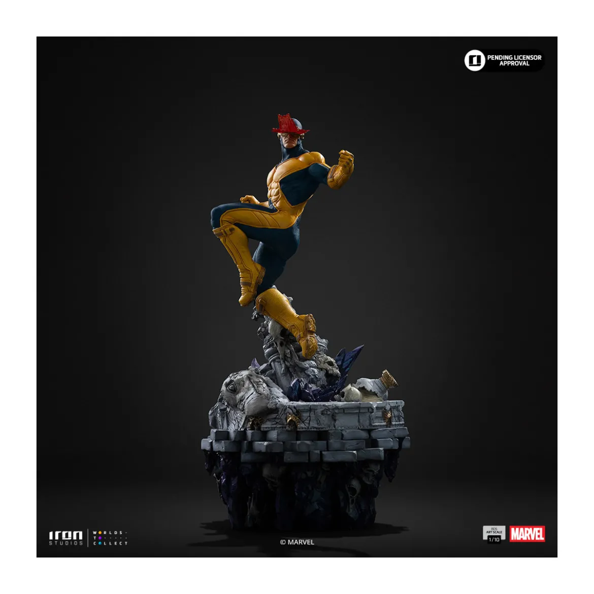 Iron Studios Marvel - Cyclop Deluxe Art Scale 1/10 - Infinity Gauntlet Diorama