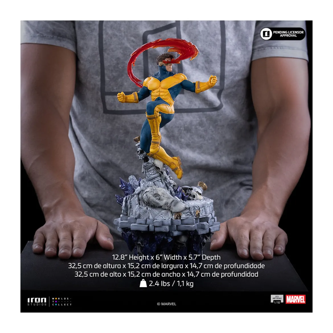 Iron Studios Marvel - Cyclop Deluxe Art Scale 1/10 - Infinity Gauntlet Diorama