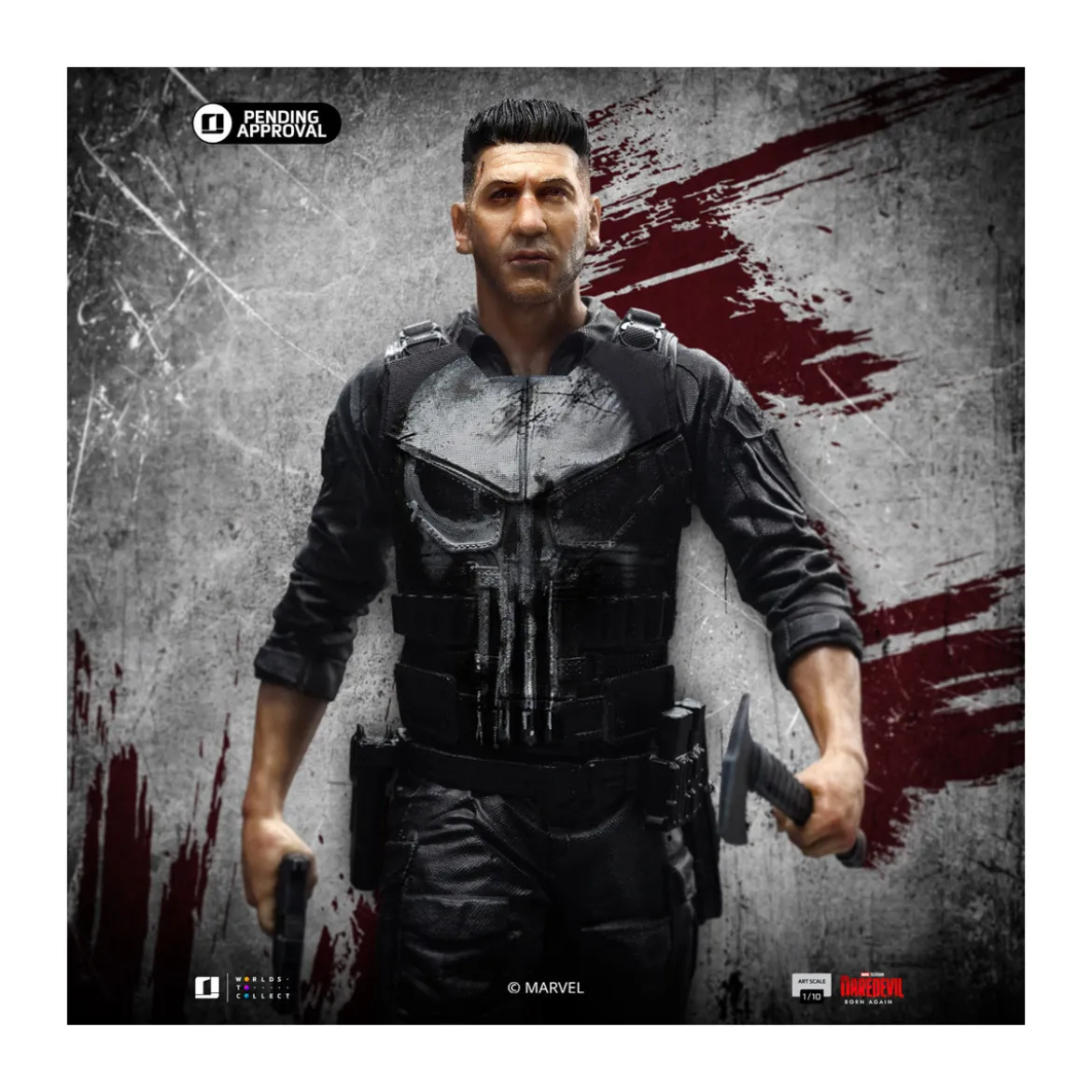 Iron Studios Marvel - Daredevil Born Again - Punisher Art Scale 1/10