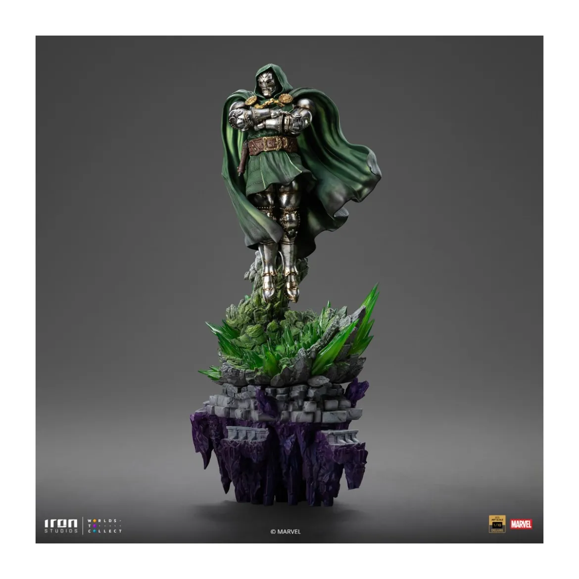 Iron Studios Marvel - DR. Doom 1/10 Deluxe Art Scale - Infinity Gauntlet Diorama