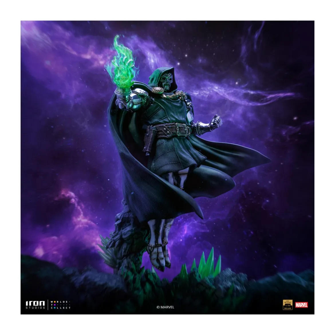 Iron Studios Marvel - DR. Doom 1/10 Deluxe Art Scale - Infinity Gauntlet Diorama