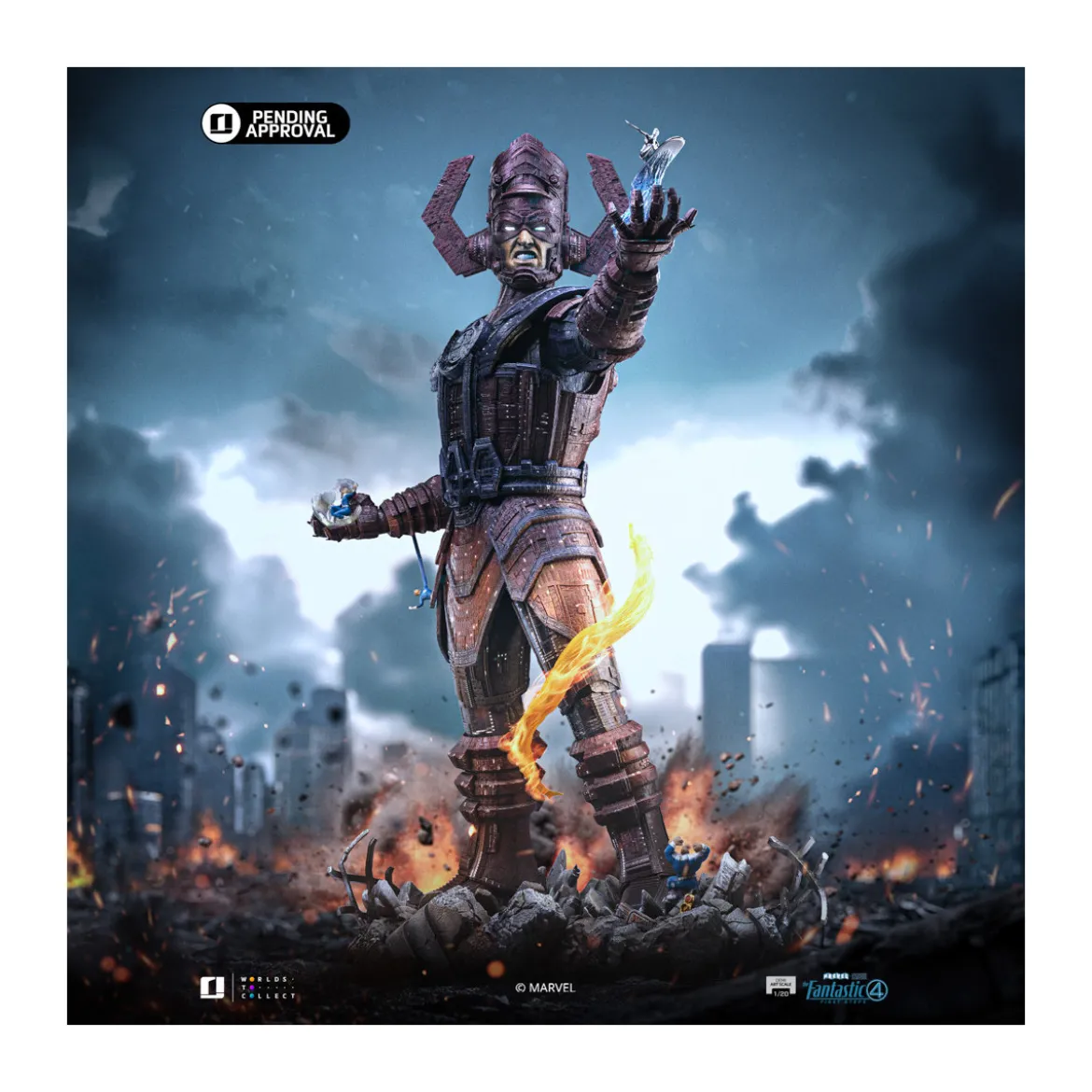 Iron Studios - Marvel Fantastic 4 - Galactus Diorama Deluxe Demi Art Scale 1/20