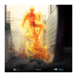 Iron Studios - Marvel Fantastic 4 - Human Torch Johnny Storm Scale Art Scale 1/10