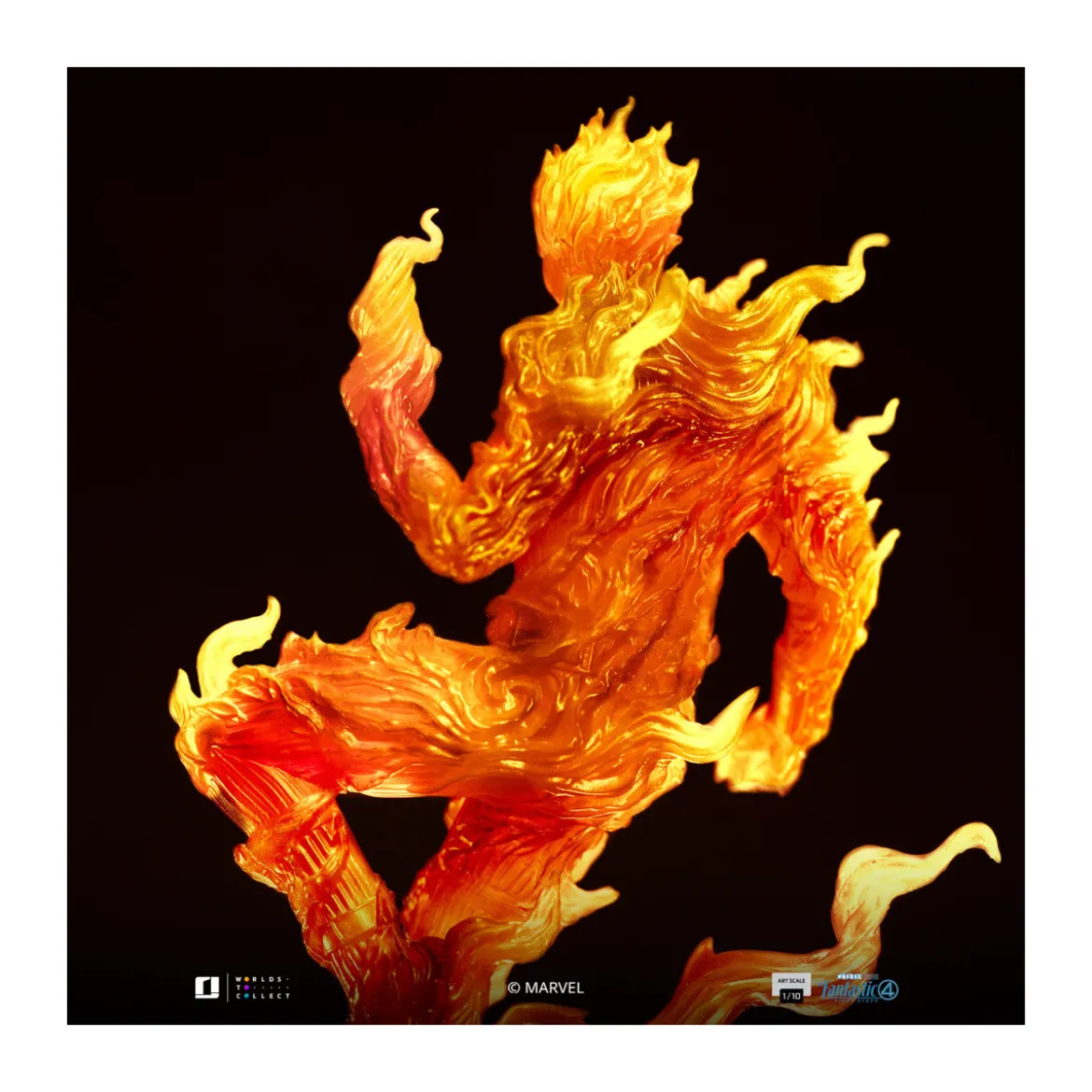 Iron Studios - Marvel Fantastic 4 - Human Torch Johnny Storm Scale Art Scale 1/10