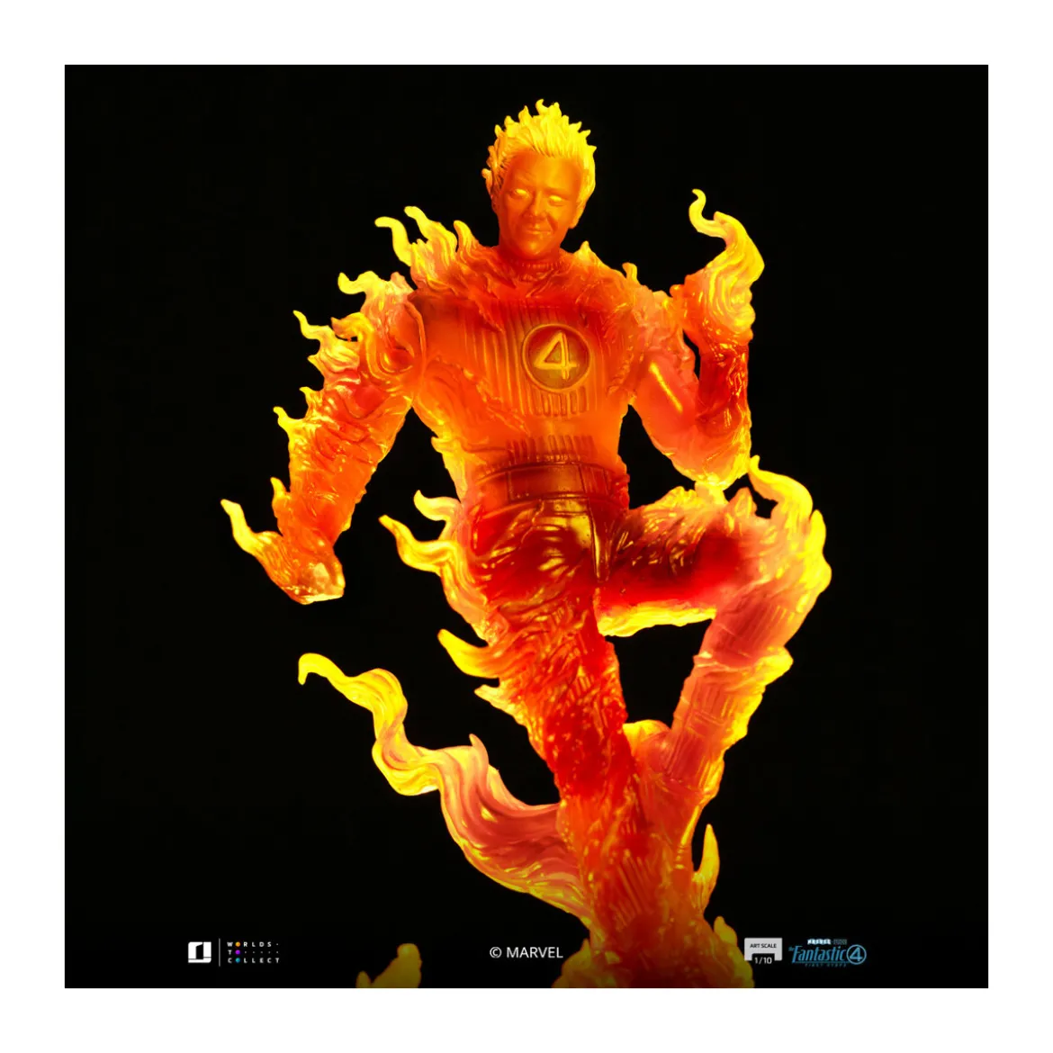 Iron Studios - Marvel Fantastic 4 - Human Torch Johnny Storm Scale Art Scale 1/10