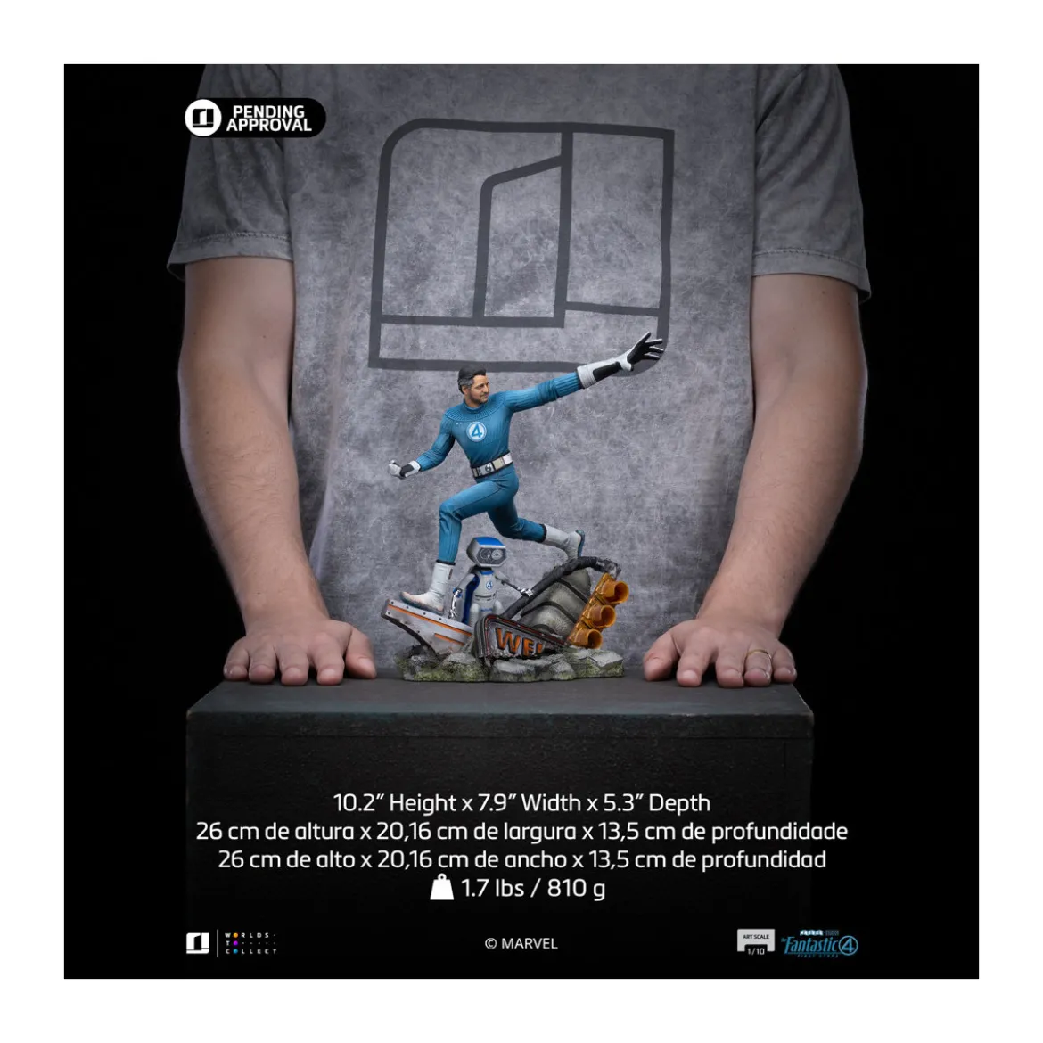 Iron Studios - Marvel Fantastic 4 - Mr. Fantastic Reed Richards Art Scale 1/10