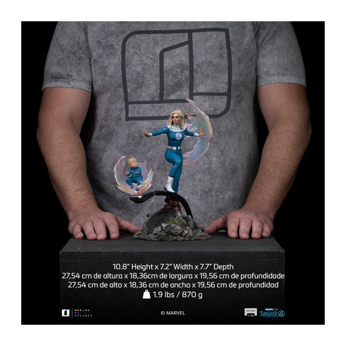 Iron Studios - Marvel Fantastic 4 - Invisible Woman Sue Storm Art Scale 1/10