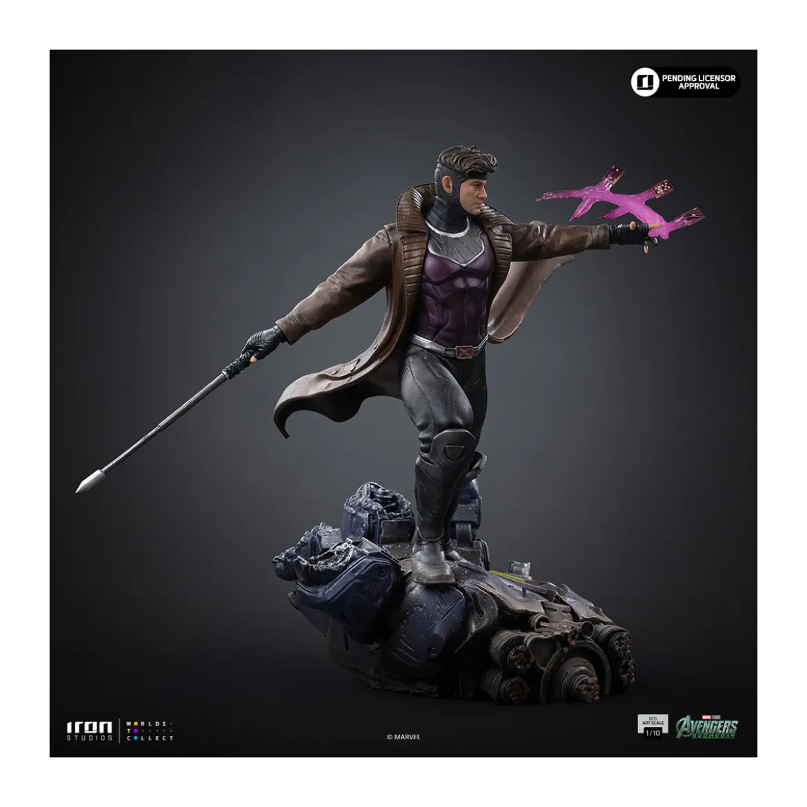 Iron Studios Marvel - Gambit Art Scale 1/10 - Avengers: Doomsday