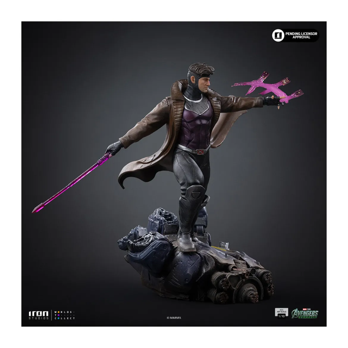 Iron Studios Marvel - Gambit Art Scale 1/10 - Avengers: Doomsday