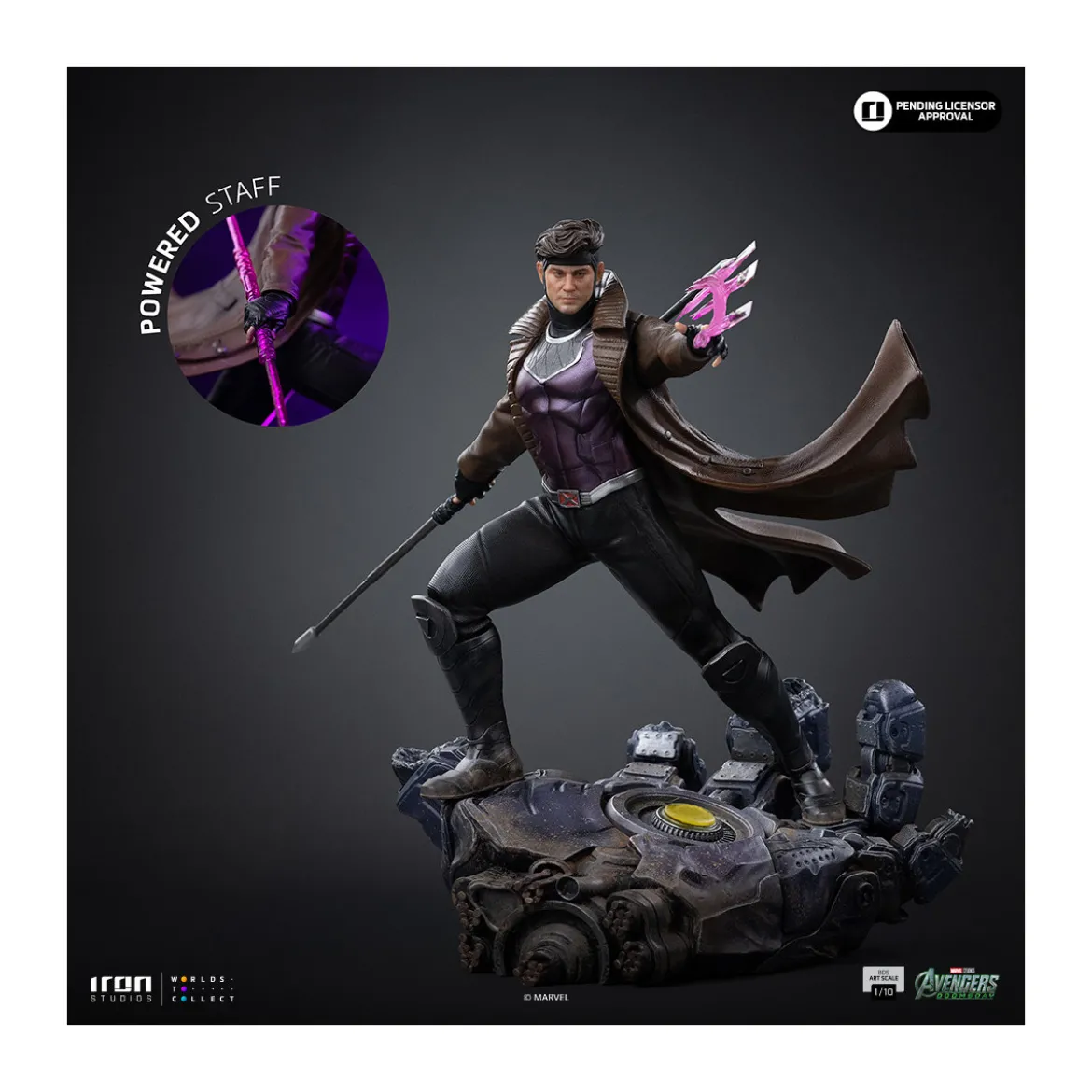 Iron Studios Marvel - Gambit Art Scale 1/10 - Avengers: Doomsday