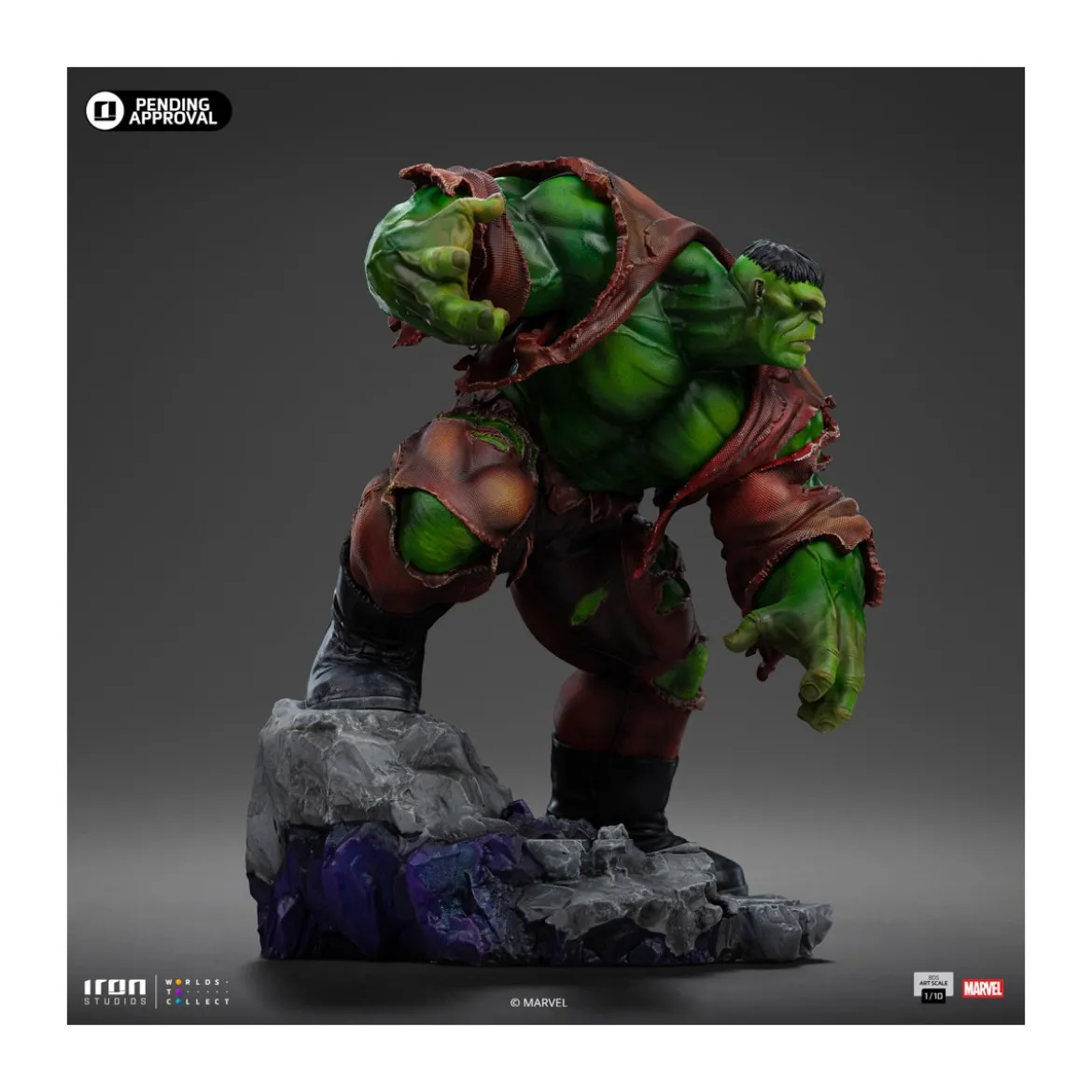 Iron Studios Marvel - Hulk 1/10 BDS Art Scale - Infinity Gauntlet Diorama