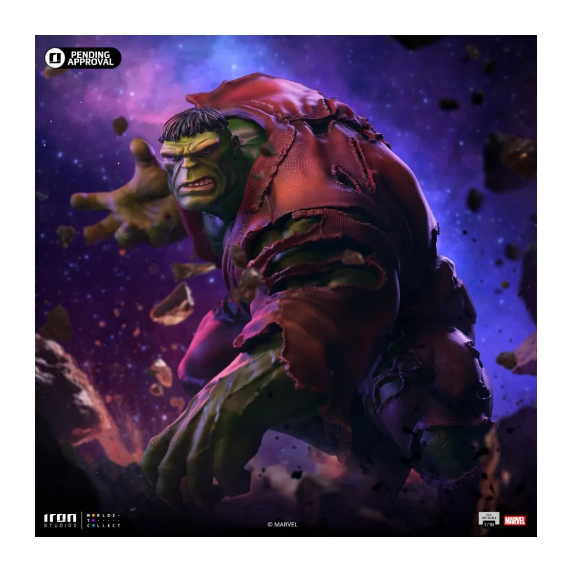 Iron Studios Marvel - Hulk 1/10 BDS Art Scale - Infinity Gauntlet Diorama