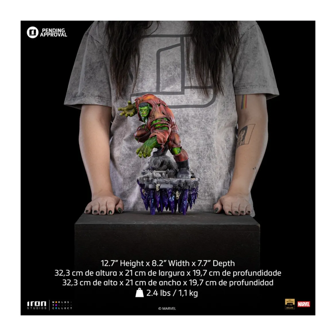 Iron Studios Marvel - Hulk 1/10 Deluxe Art Scale - Infinity Gauntlet Diorama