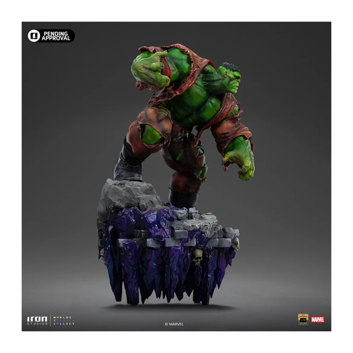 Iron Studios Marvel - Hulk 1/10 Deluxe Art Scale - Infinity Gauntlet Diorama
