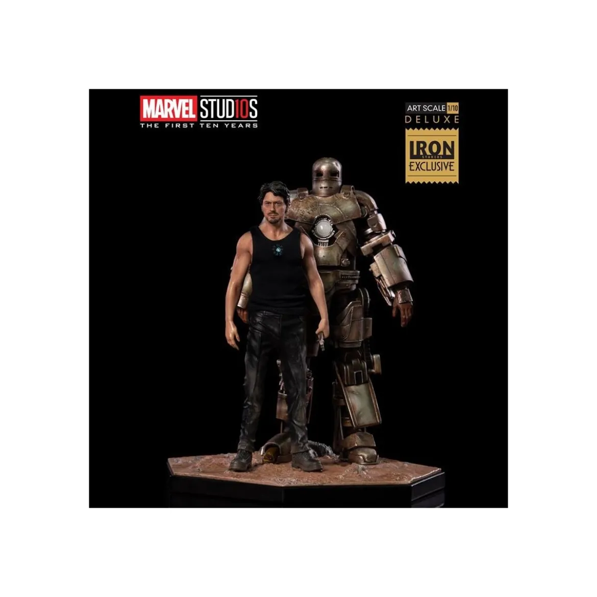 Iron Studios Marvel - Iron Man - Tony Stark and Mark I - BDS Art Scale 1/10 Deluxe CCXP 2018 Exclusive