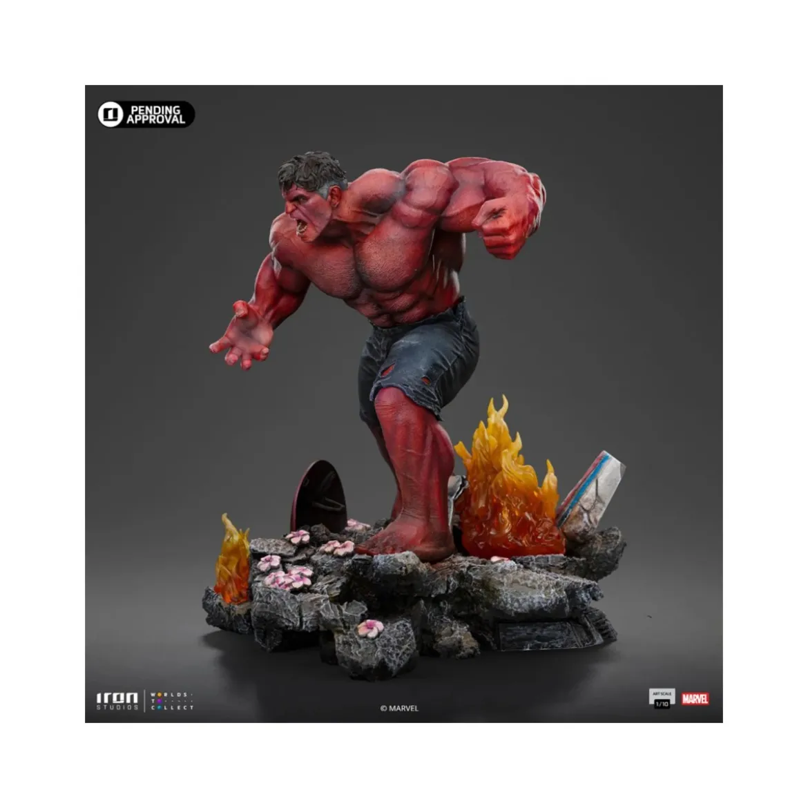Iron Studios - Marvel - RED HULK Arts Scale 1/10 - Captain America: Brave New World BDS Arts Scale 1/10