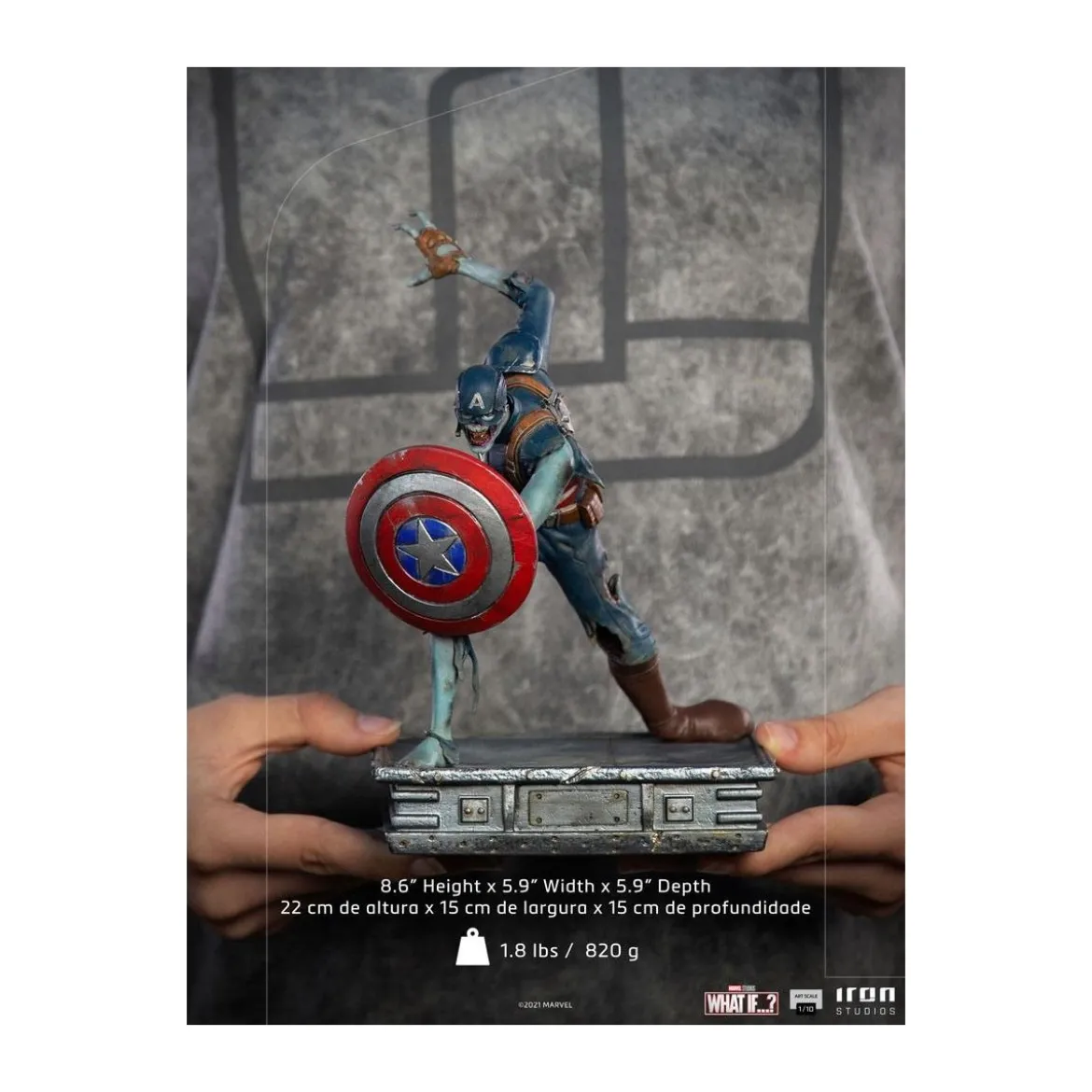 Iron Studios Marvel - What If...? Captain America Zombie statuette 1/10 Art Scale