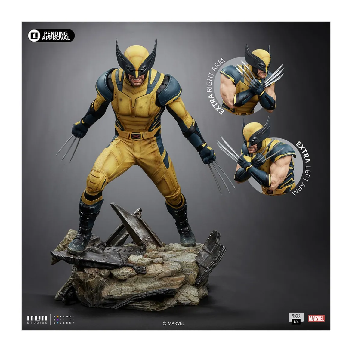 Iron Studios Marvel - Wolverine Legacy Replica 1/4 - Deadpool & Wolverine