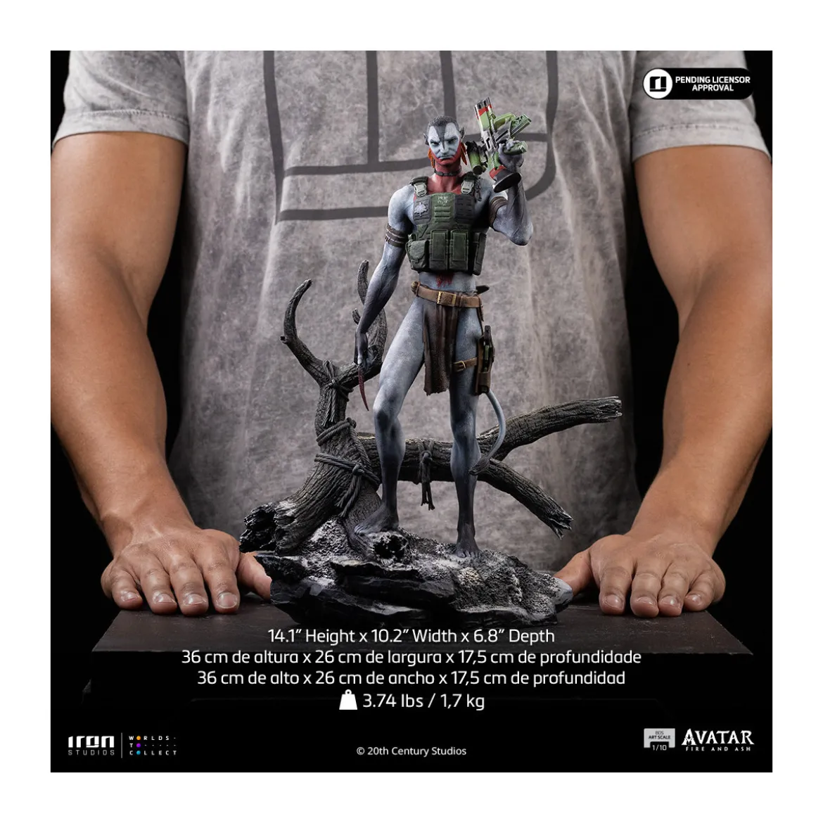 Iron Studios - Miles Quaritch Art Scale 1/10 - Avatar 3: Fire and Ash