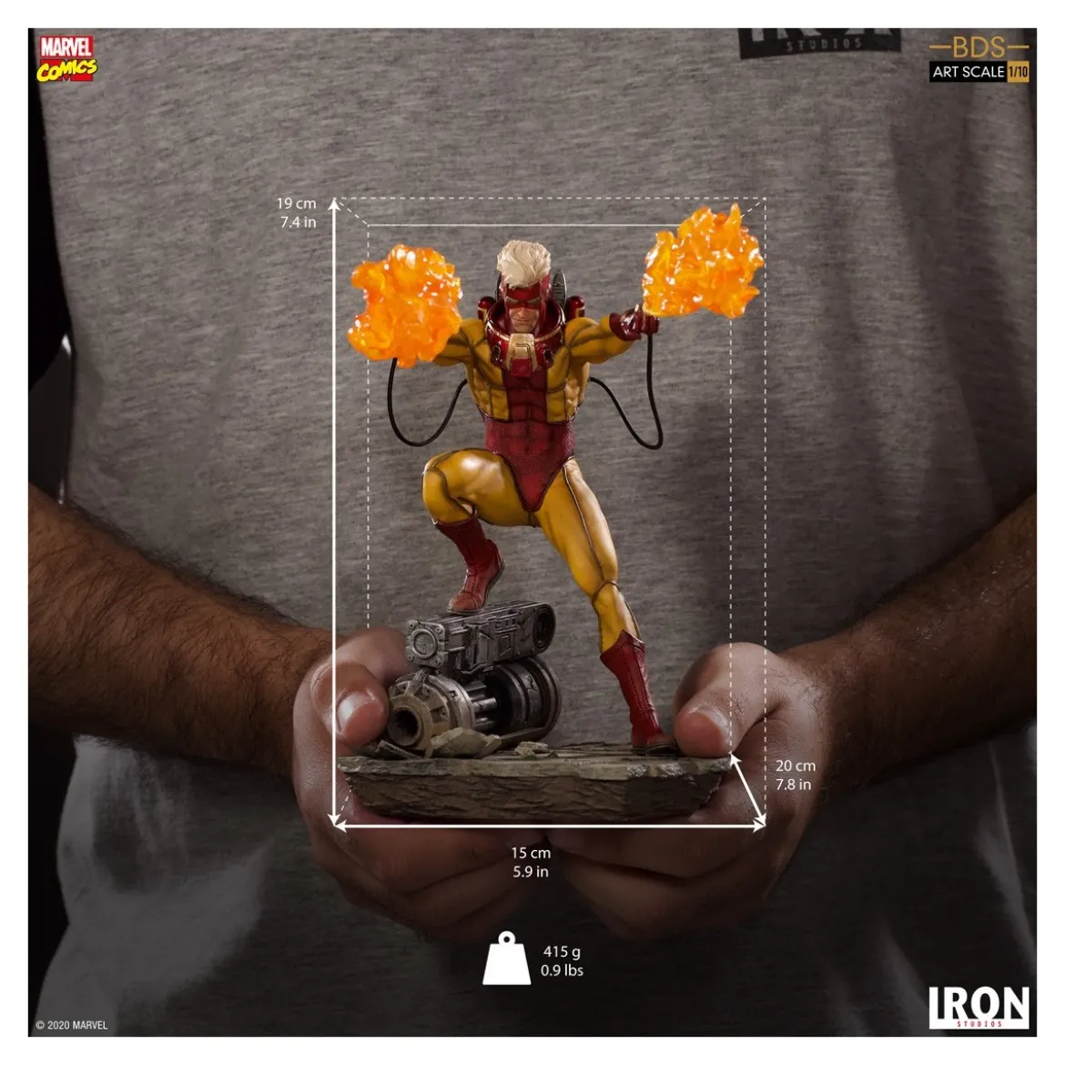 IRON STUDIOS - Pyro BDS Art Scale 1/10 - Marvel Comics