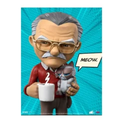 Iron Studios - Stan Lee figurine with Grumpy cat - Mini Co.