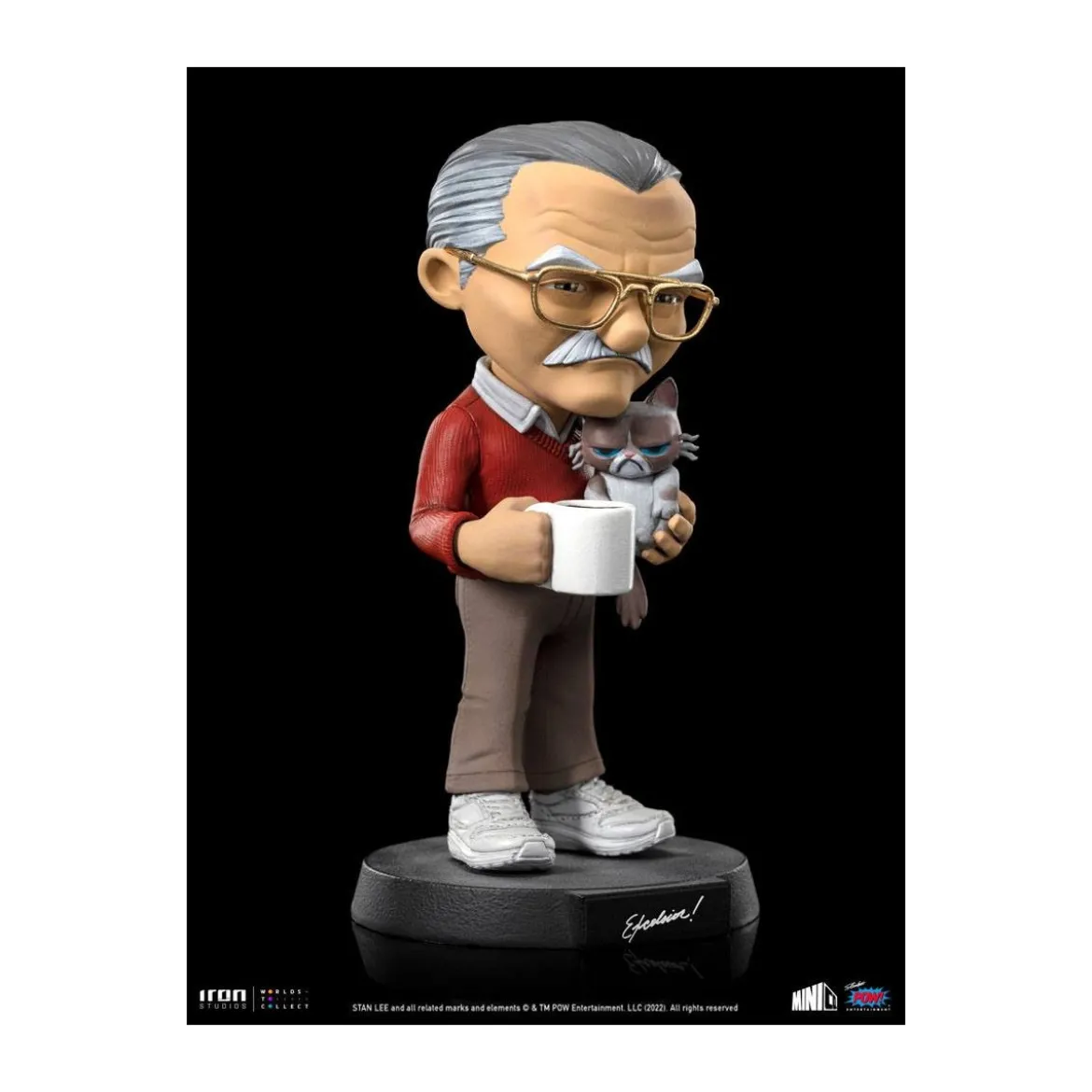 Iron Studios - Stan Lee figurine with Grumpy cat - Mini Co.