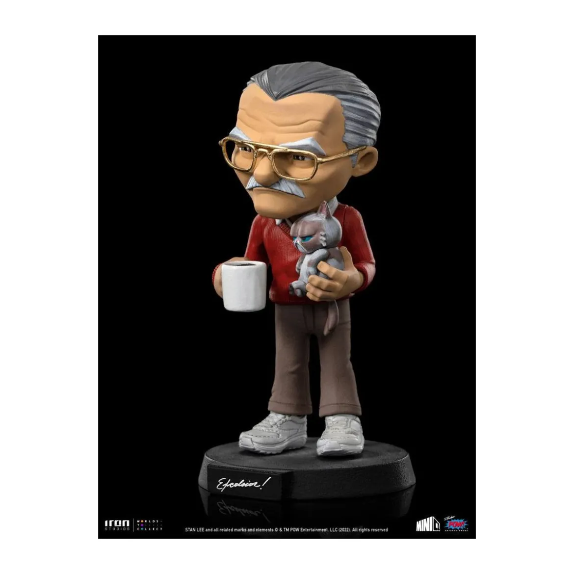 Iron Studios - Stan Lee figurine with Grumpy cat - Mini Co.