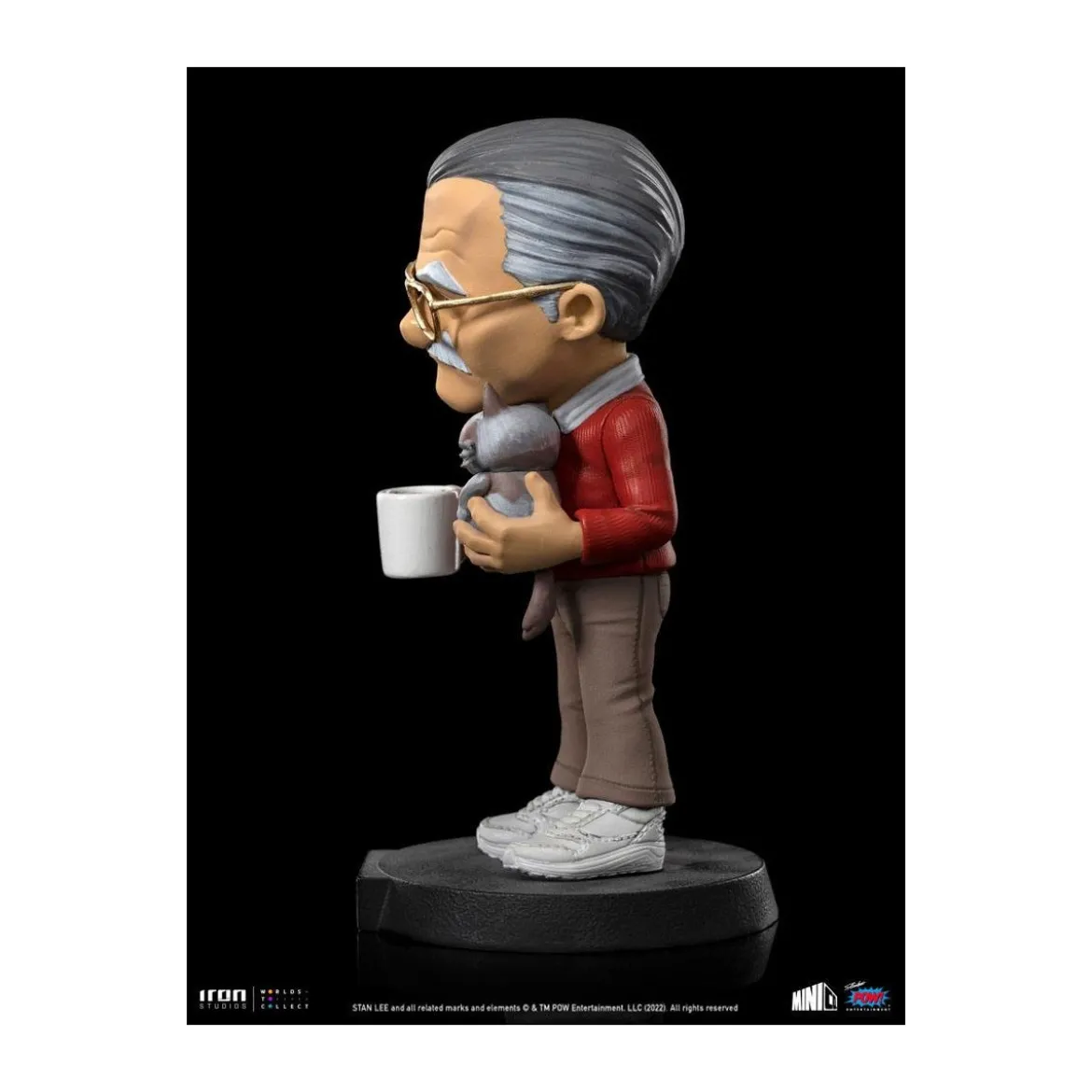 Iron Studios - Stan Lee figurine with Grumpy cat - Mini Co.