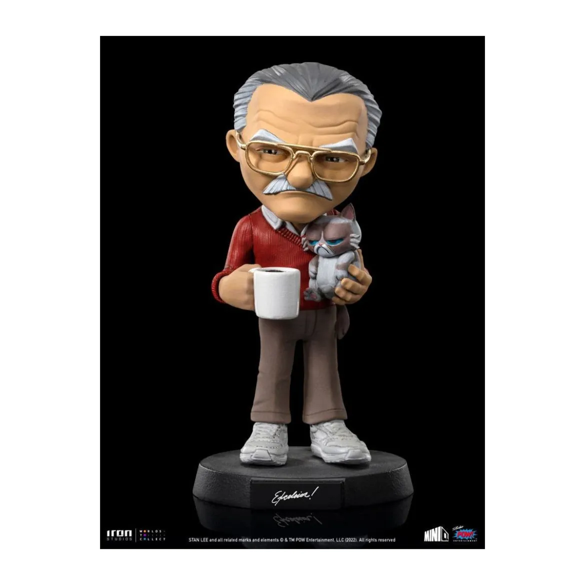 Iron Studios - Stan Lee figurine with Grumpy cat - Mini Co.