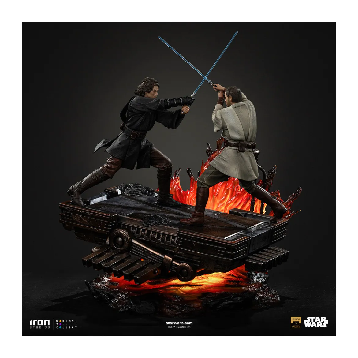 Iron Studios Star Wars - Anakin vs Obi-wan Deluxe Art Scale 1/10 - Episode 3