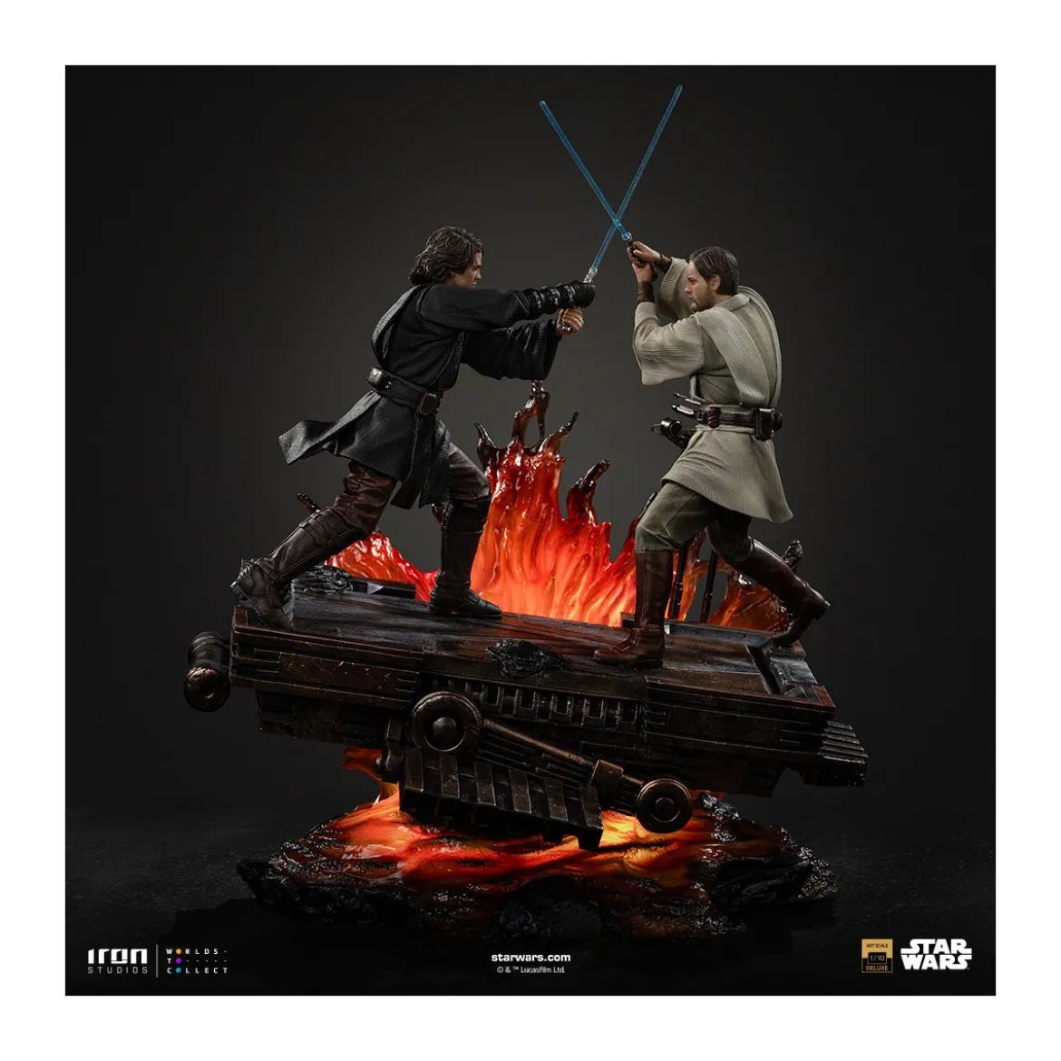Iron Studios Star Wars - Anakin vs Obi-wan Deluxe Art Scale 1/10 - Episode 3
