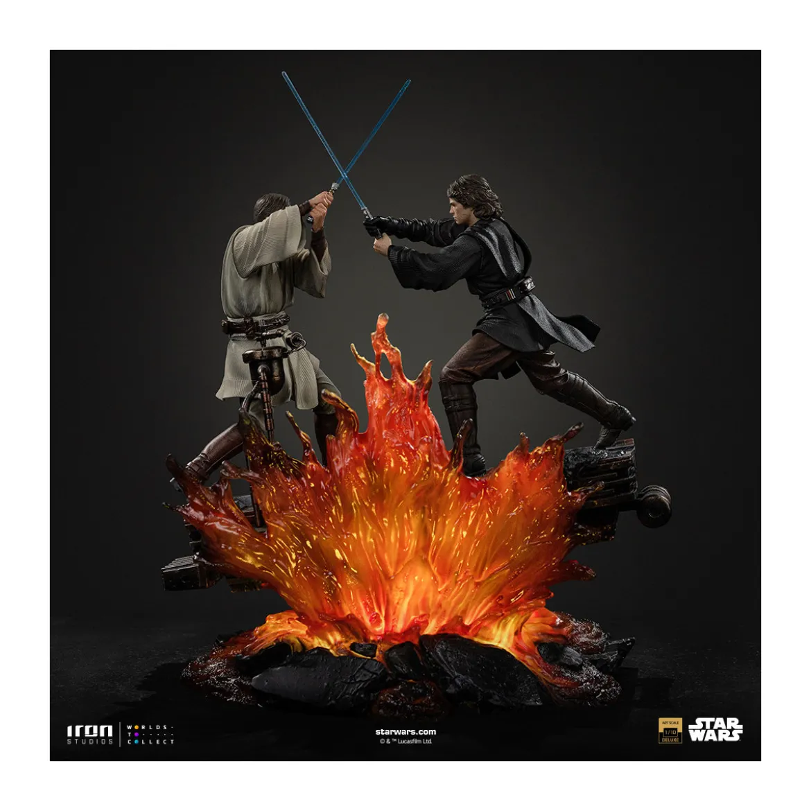 Iron Studios Star Wars - Anakin vs Obi-wan Deluxe Art Scale 1/10 - Episode 3