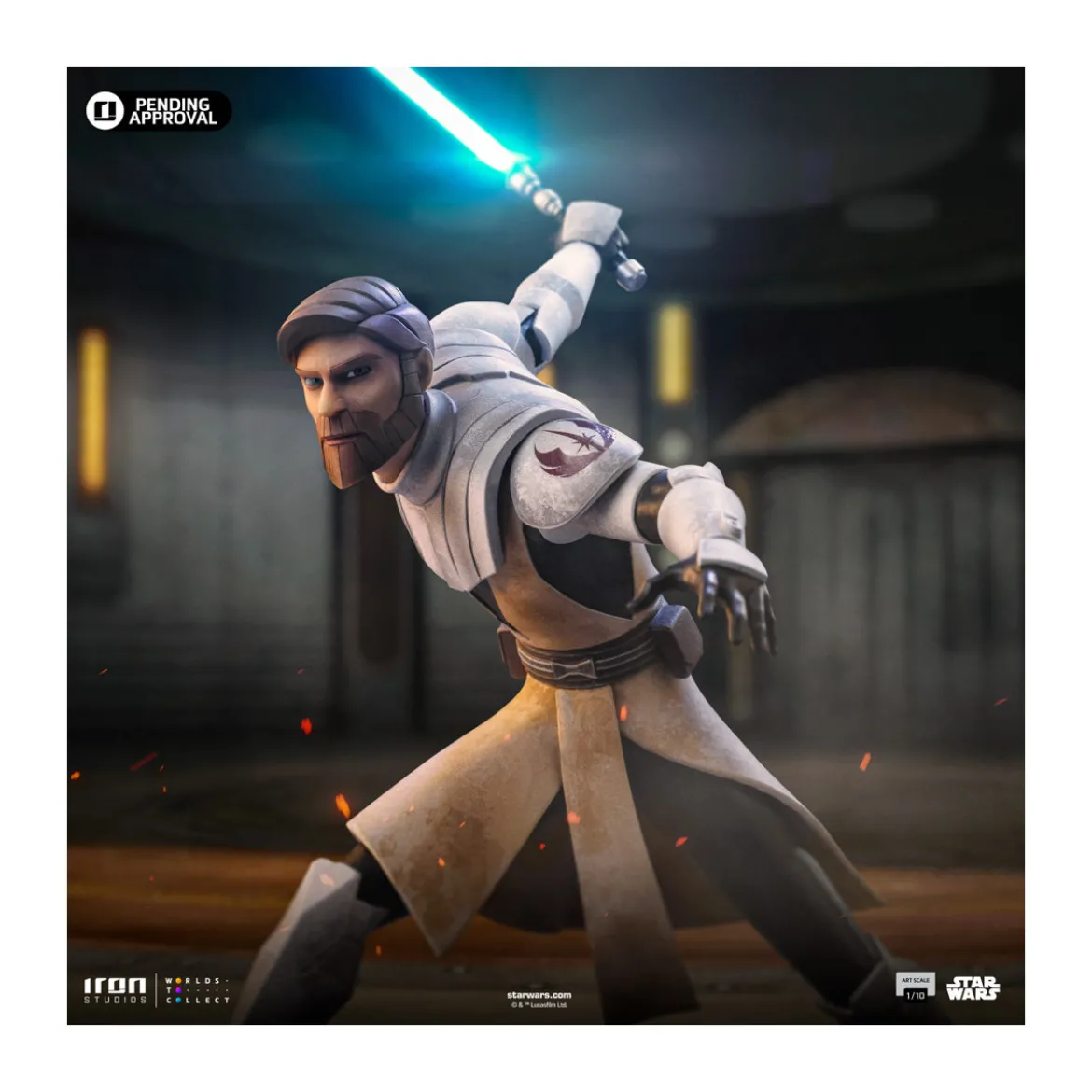 Iron Studios Star Wars Clone Wars - Obi-Wan Kenobi Art Scale 1/10