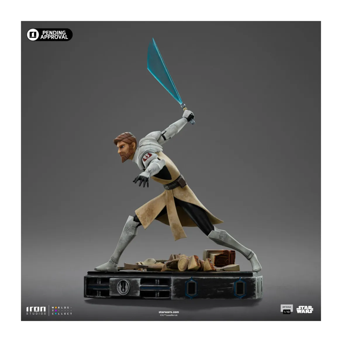 Iron Studios Star Wars Clone Wars - Obi-Wan Kenobi Art Scale 1/10